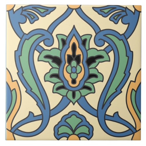 Vintage Catalina Island Ceramic Tile Design