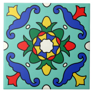 Vintage Catalina Island Ceramic Tile Design