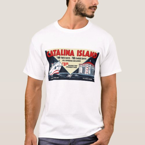 Vintage Catalina Island Steamship and Casino Tee