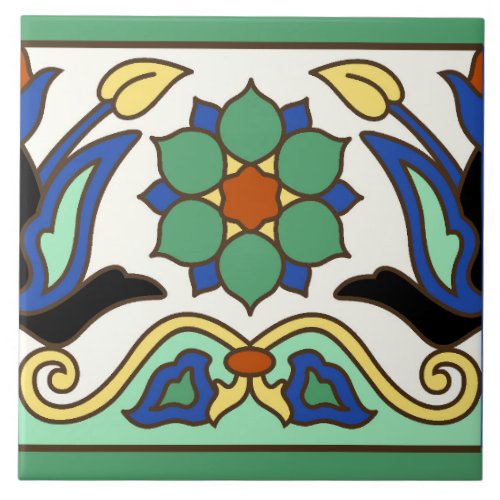 Vintage Catalina Island Tile Design