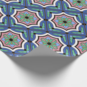 Vintage Catalina Island Tile Wrapping Paper