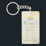 Vintage Catalog Card Keychain<br><div class="desc">Keep keys organized and show love for your Library at the same time.</div>