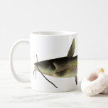 Vintage Catfish Fishing, Marine Life River Fish Coffee Mug