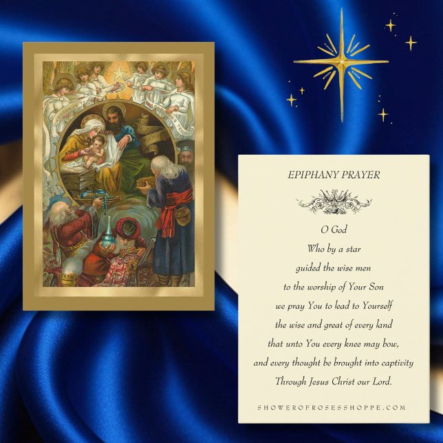 Vintage Catholic Christmas Epiphany Three Wisemen Business Card (Creator Uploaded)