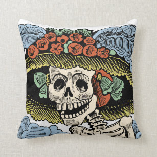 Day Of The Dead Decorative Throw Pillows Zazzle