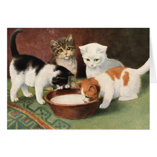 Vintage cats and milk cards (Front Horizontal)