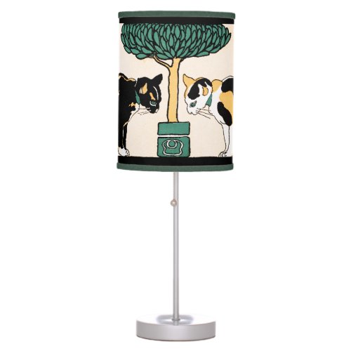 Vintage Cats by Edward Penfield Table Lamp