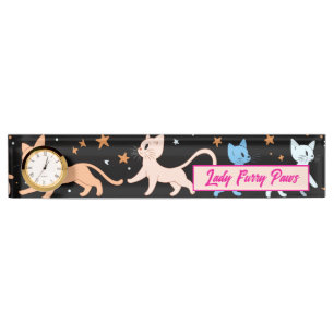 Vintage cats desk name plate