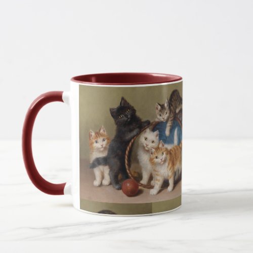 Vintage Cats Kittens Sophie Sperlich The Red Ball Mug
