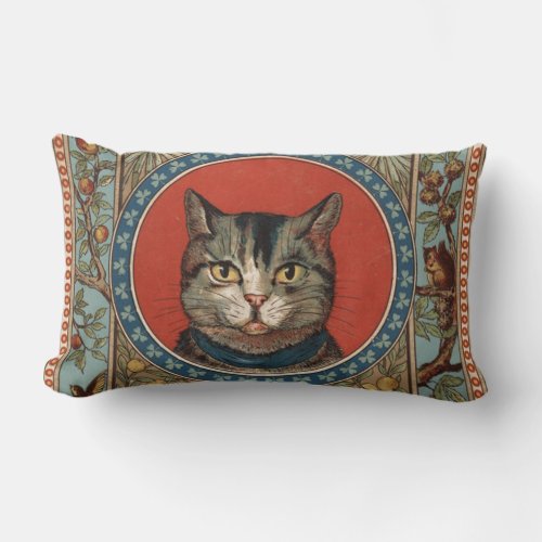 Vintage Cats Life for Kitty Cat Classic Lumbar Pillow