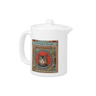 Vintage Cat's Life for Kitty Cat Classic Victorian Teapot