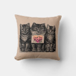 Vintage Cats &quot;love You More&quot; Throw Pillow at Zazzle