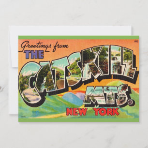 Vintage Catskill Mountains 5x7 Big Postcard