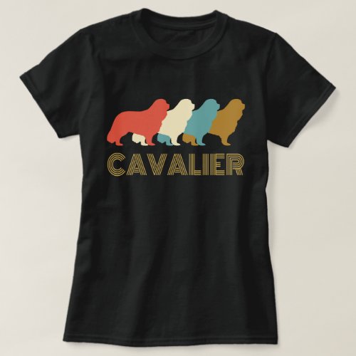 Vintage Cavalier King Charles Spaniel T_shirt
