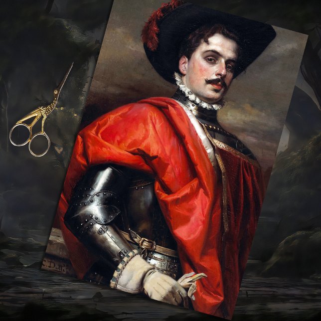 Vintage Cavalier Man Decoupage Tissue Paper (Creator Uploaded)