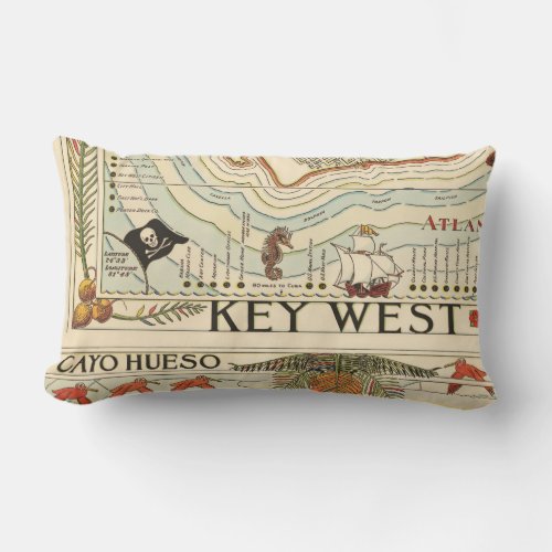 Vintage Cayo Hueso Lumbar Pillow