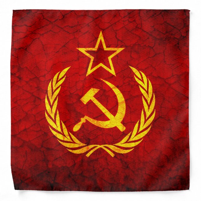 Vintage CCCP flag Bandana (Front)