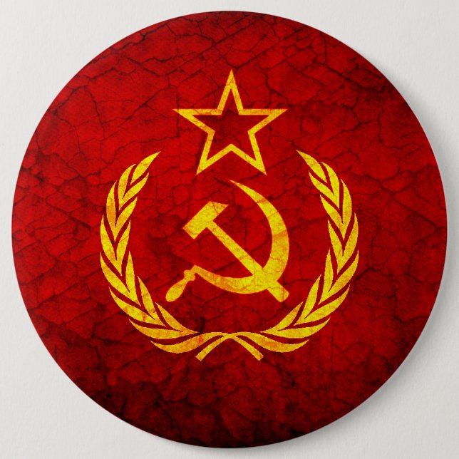 Vintage CCCP flag Button (Front)