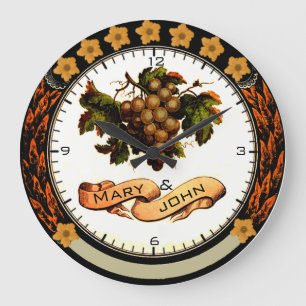 Vintage celebration large clock