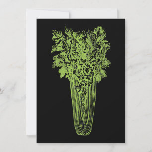 Vintage Celery Stalk Vegetable Gift Celery Juice L Invitation