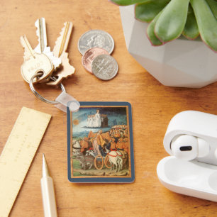 Vintage Celestial Astronomy Power of the Heavens Keychain