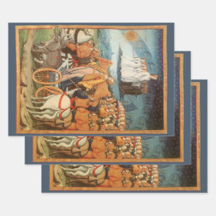 Vintage Celestial Astronomy Power of the Heavens Wrapping Paper Sheets