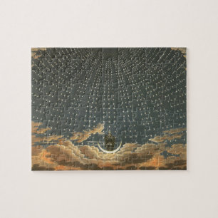 Vintage Celestial Astronomy, Queen of the Night Jigsaw Puzzle
