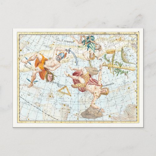 Vintage Celestial Atlas Constellations Postcard