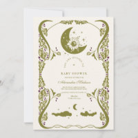 Vintage Celestial Botanical Baby Shower