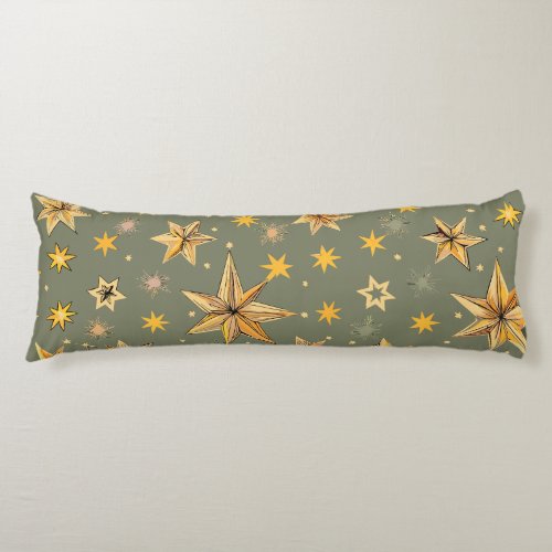 Vintage Celestial Design Body Pillow
