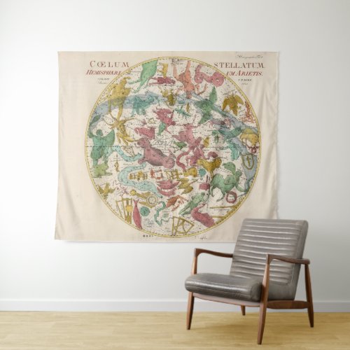 Vintage Celestial Map Tapestry