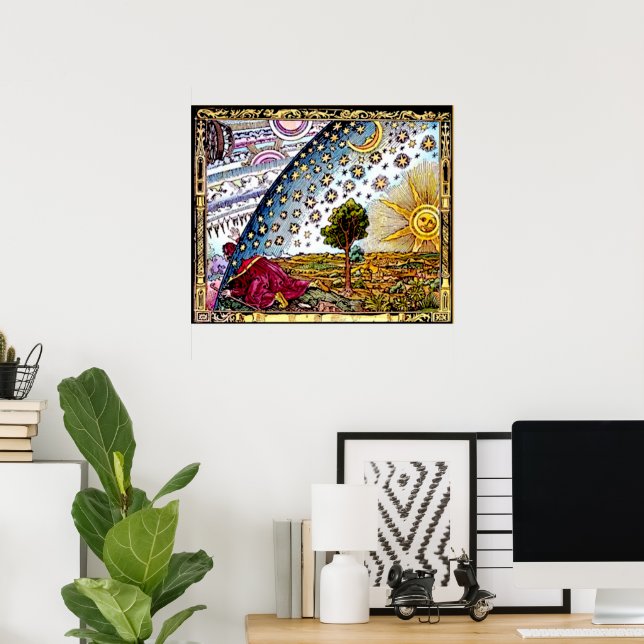 Vintage Celestial: The Flammarion Engraving Poster | Zazzle