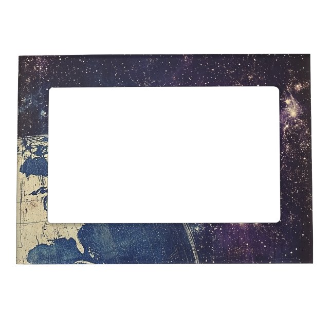 Vintage Celestial World Map (1) Magnetic Frame (Front)