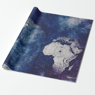 Vintage Celestial World Map (2) Wrapping Paper
