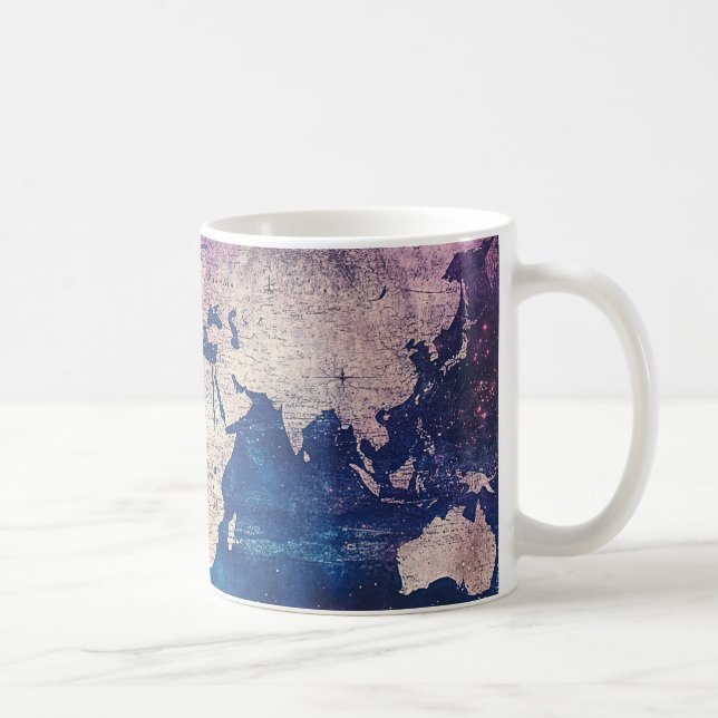 Vintage Celestial World Map (4) Coffee Mug (Right)