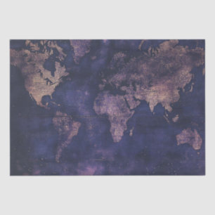 Vintage Celestial World Map (9) Tissue Paper
