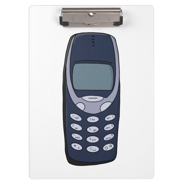Vintage Cell Phone Clipboard (Front)