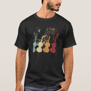 Vintage Cello String Instrument Musical Notes Cell T-Shirt