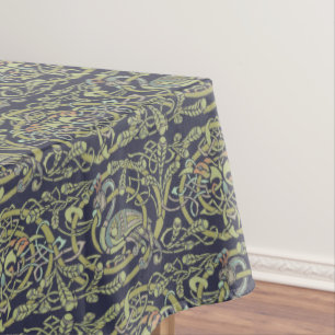 Vintage Celtic Knot Peacock Birds Pattern Frieze Tablecloth