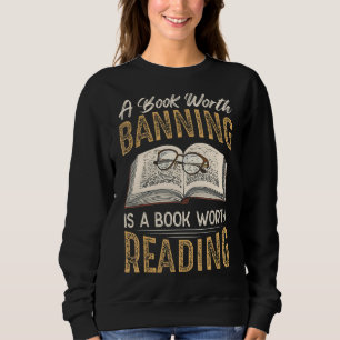 Vintage Censorship Book Reading Nerd I Read Banned Sweatshirt