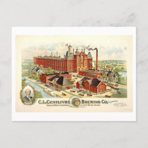 Vintage Centlivre Brewing in Fort Wayne, Indiana Postcard