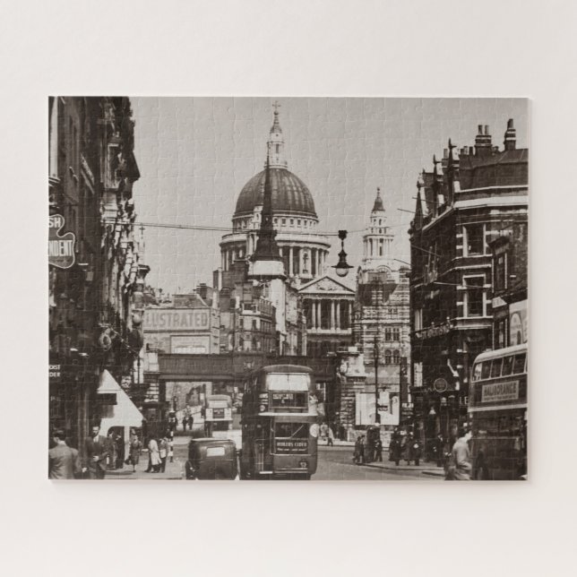 Vintage Central London Street  Jigsaw Puzzle (Horizontal)