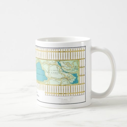 Vintage Central Park NY Guide Map Coffee Mug