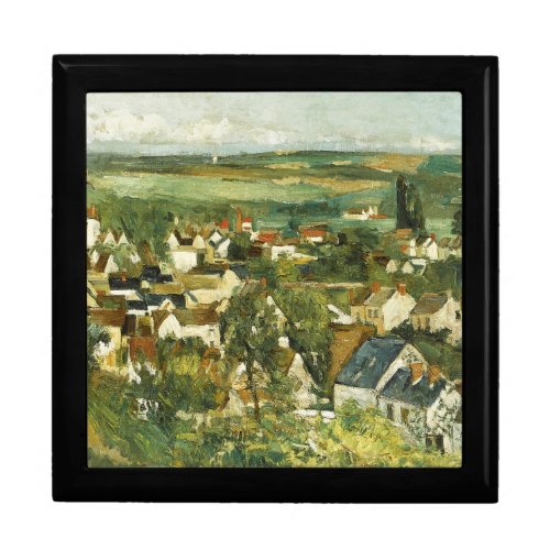 Vintage Cezanne Panoramic view of Auvers_sur_Oise Gift Box