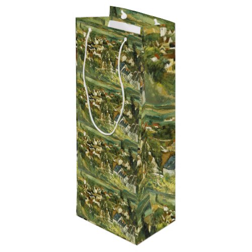 Vintage Cezanne Panoramic view of Auvers_sur_Oise Wine Gift Bag
