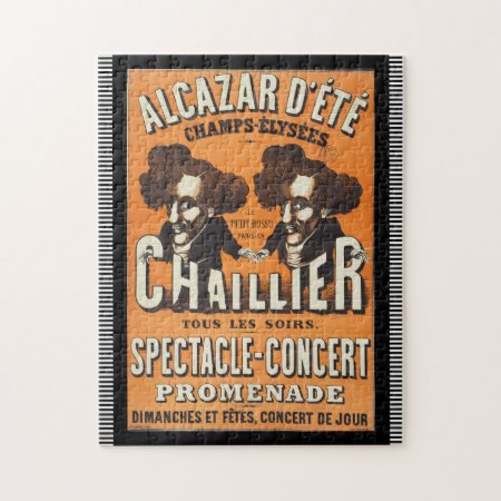 Vintage "chaillier Concert" Poster Puzzle