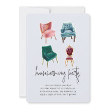 Vintage Chairs | Housewarming Party Invitation