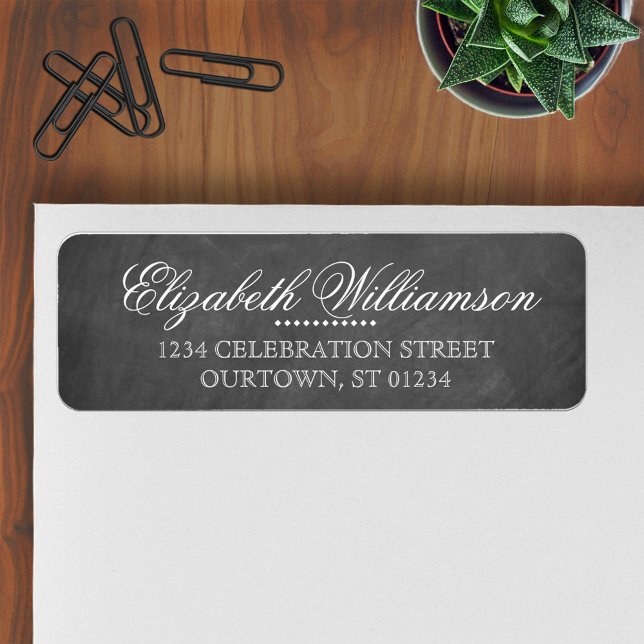 Vintage Chalkboard Address Label (Creator Uploaded)