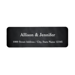 Vintage Chalkboard Blackboard Return Address Label