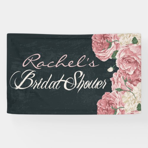 Vintage Chalkboard Bridal Shower Banner